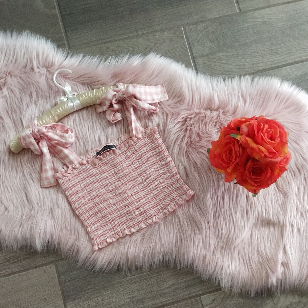 Dollskill pink gingham tube top